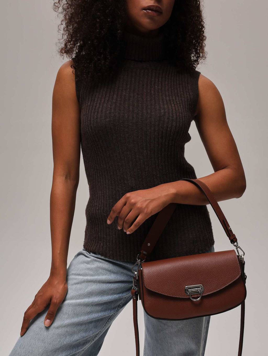 Сумка кожаная Azaro 31049 коппер