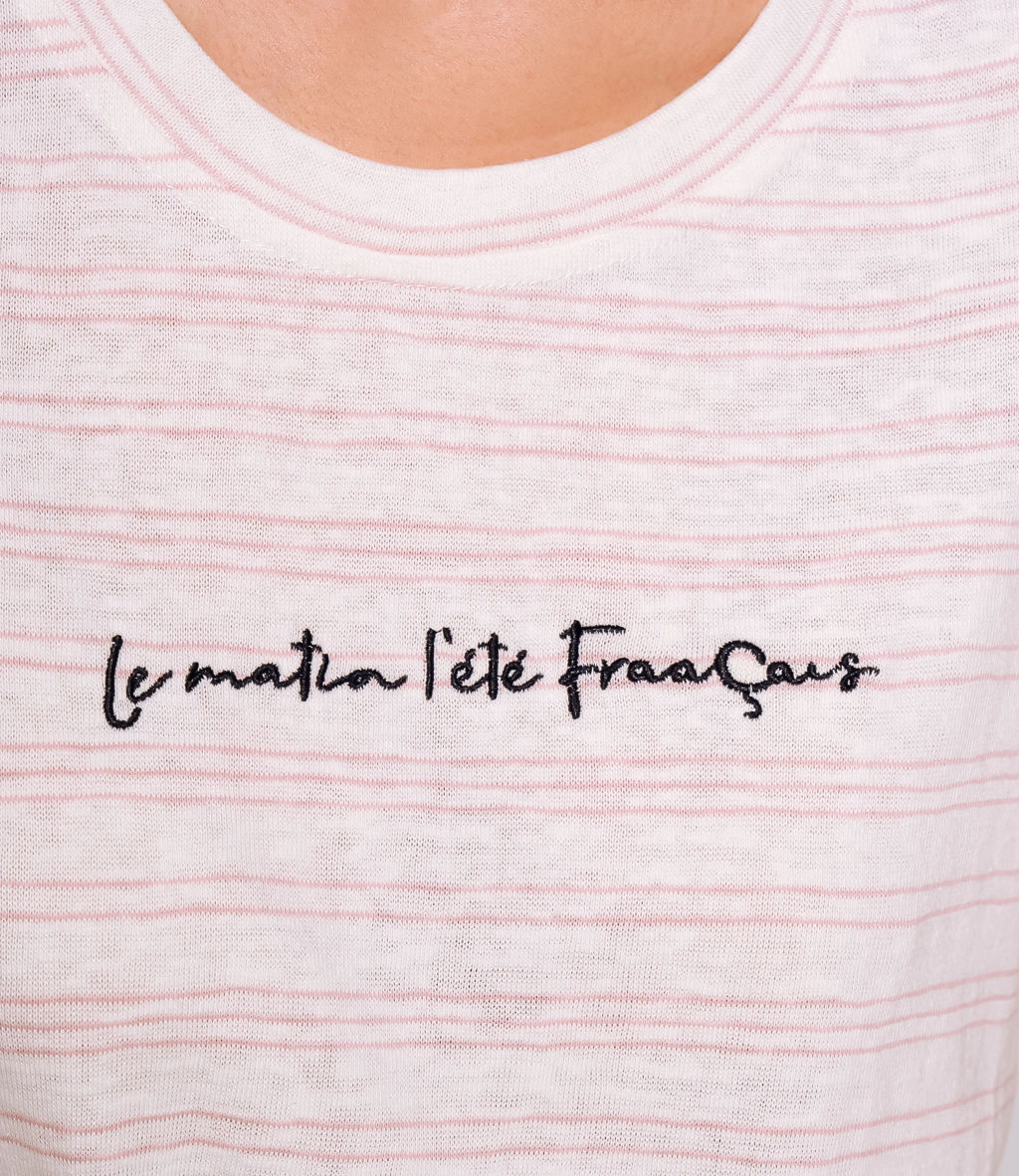 Футболка #КТ9102 (1), розовый, белый