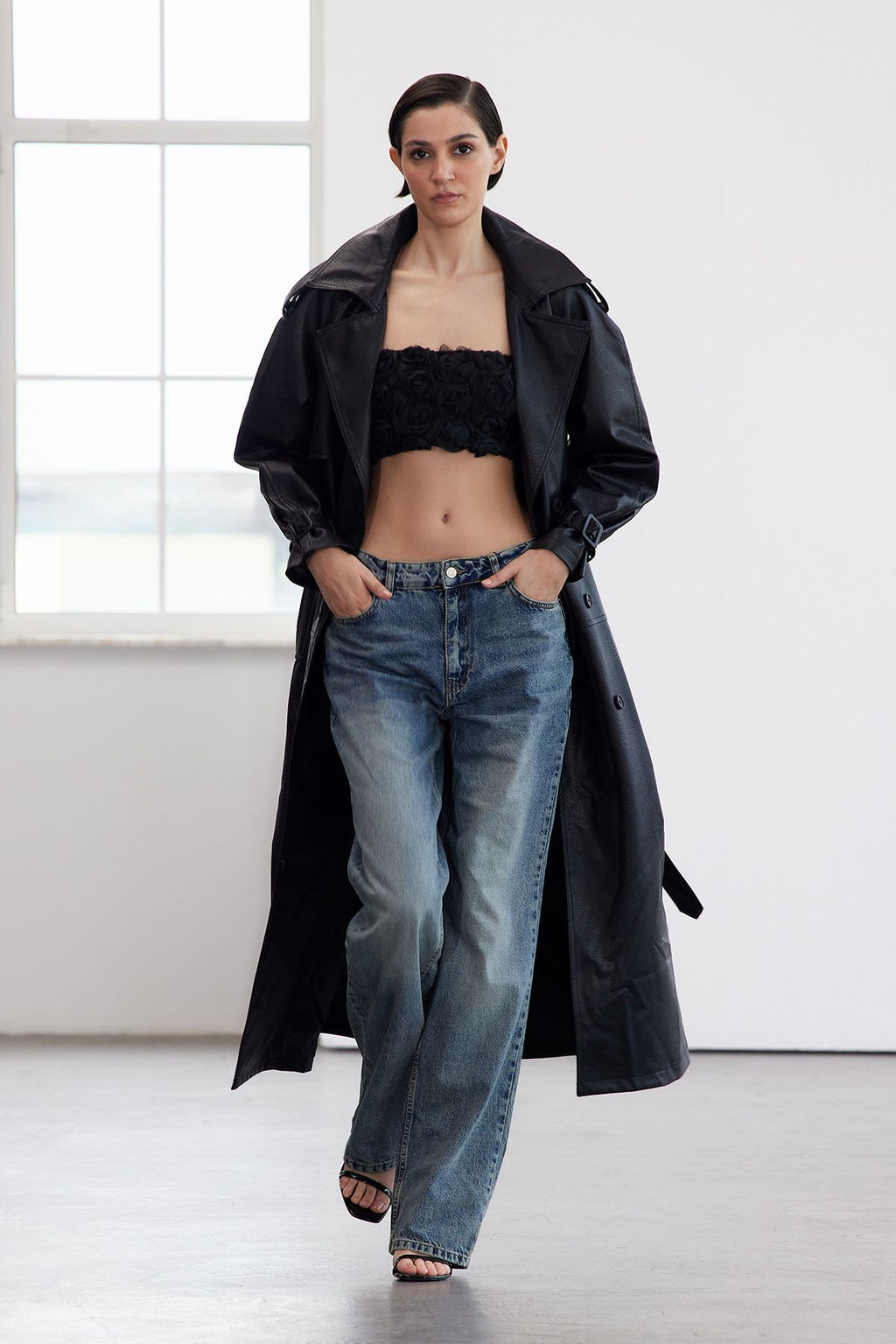 Limited Edition Bordo Kemerli Oversize Trenckot TWOAW25TR00003 - Trendyolmilla фото 8