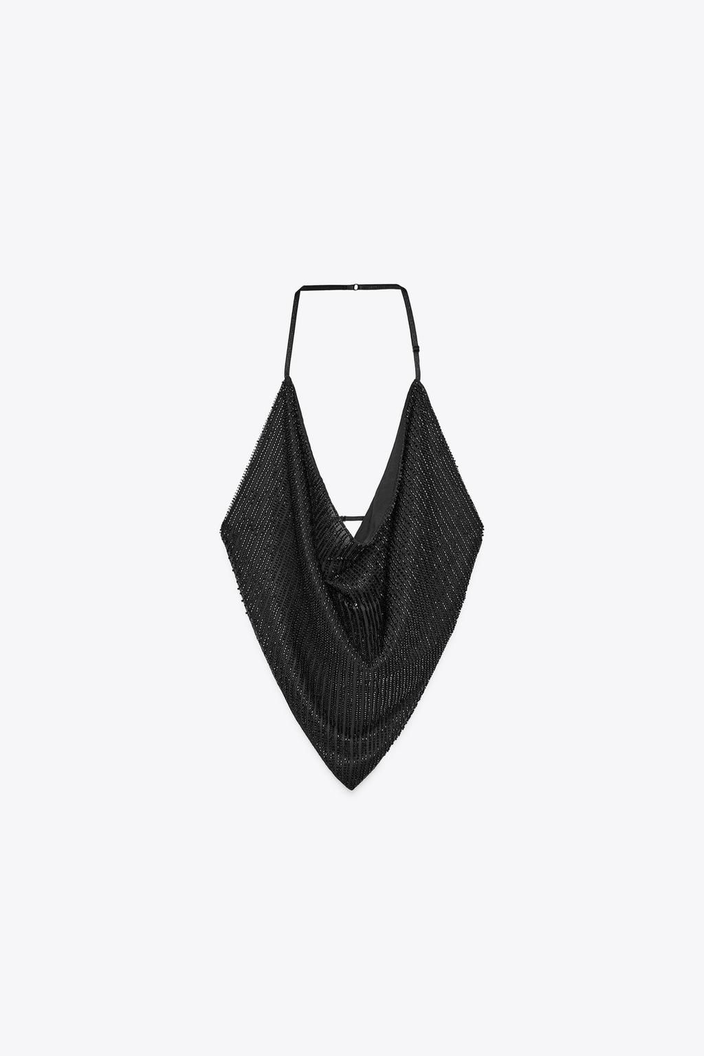 BEADED DRAPED TOP - Zara фото 6