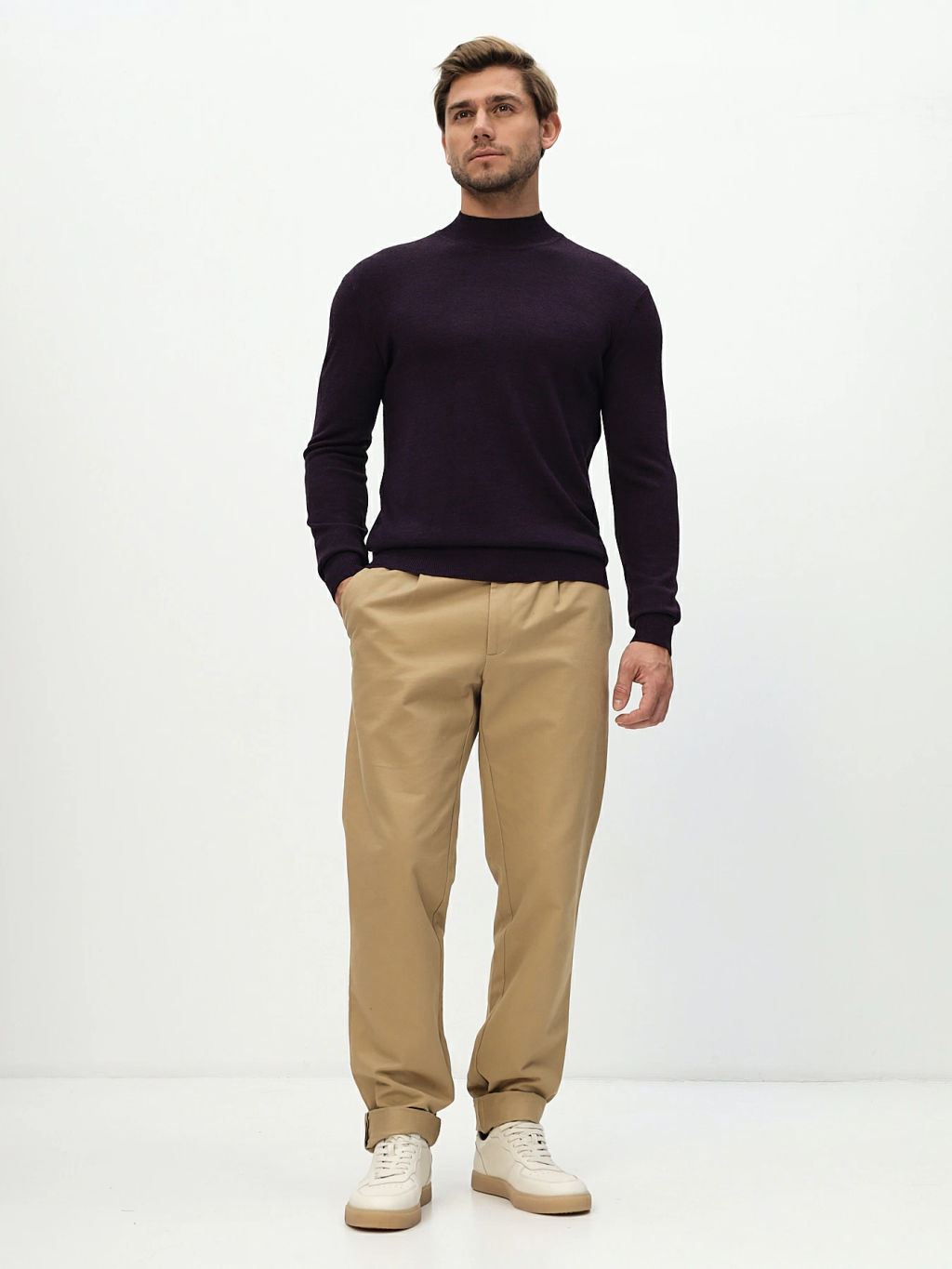 Джемпер мужской GREG G122-CT 180194 (фиолет)