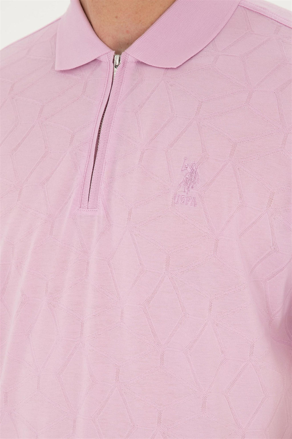 U. S. Polo Assn / Мужская розовая футболка - U.s. polo assn фото 7