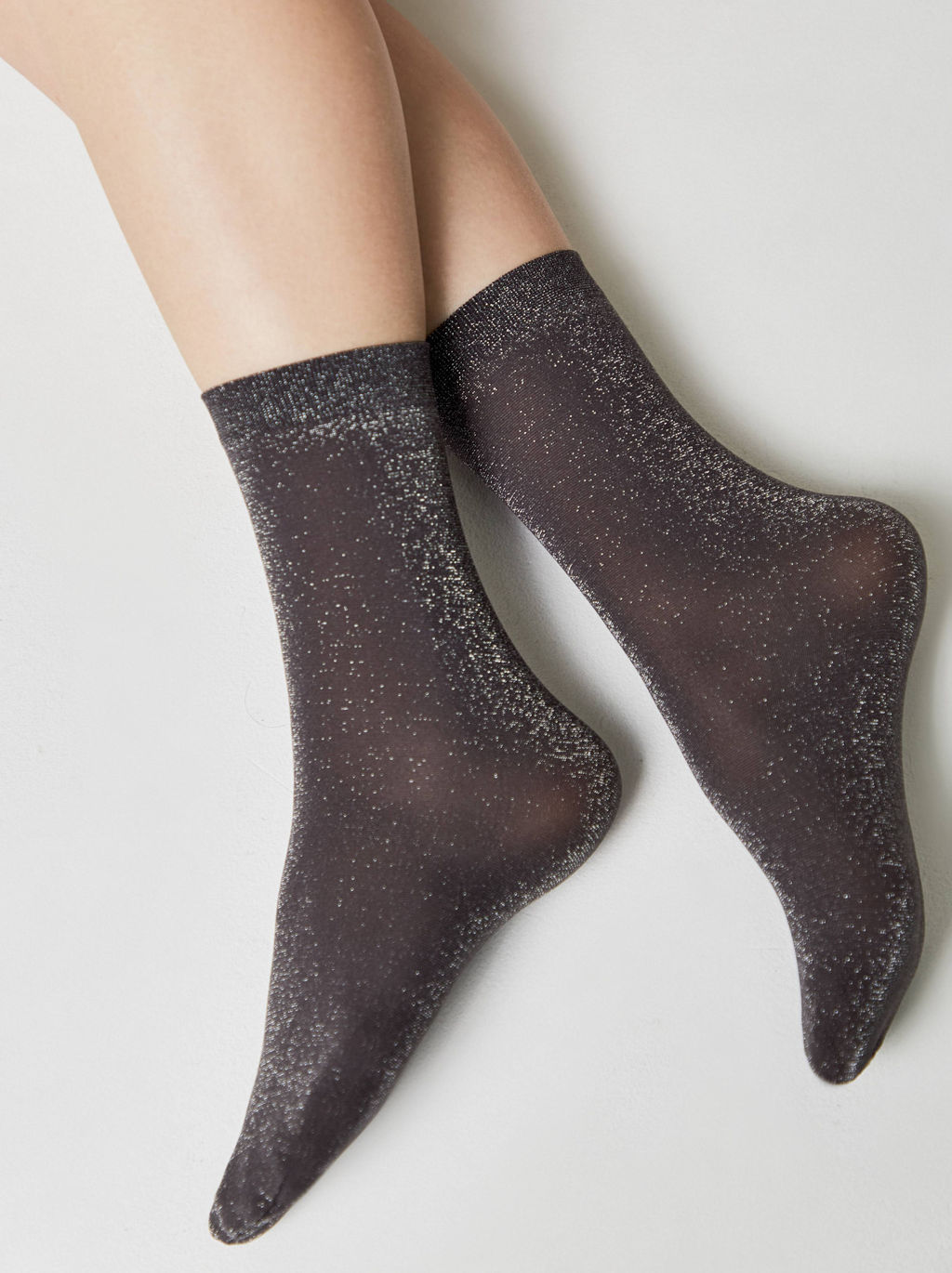 Цена за 2 пары. Носки Классические CONTE Сияющие носки с люрексом grafit - Conte elegant фото 3