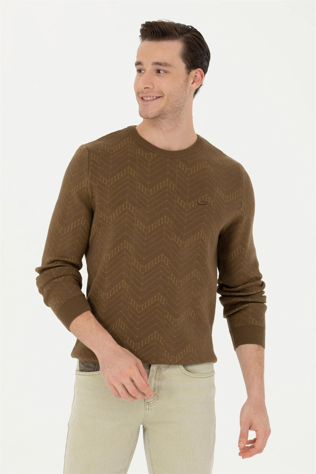 Мужской свитер цвета хаки - U.s. polo assn фото 10