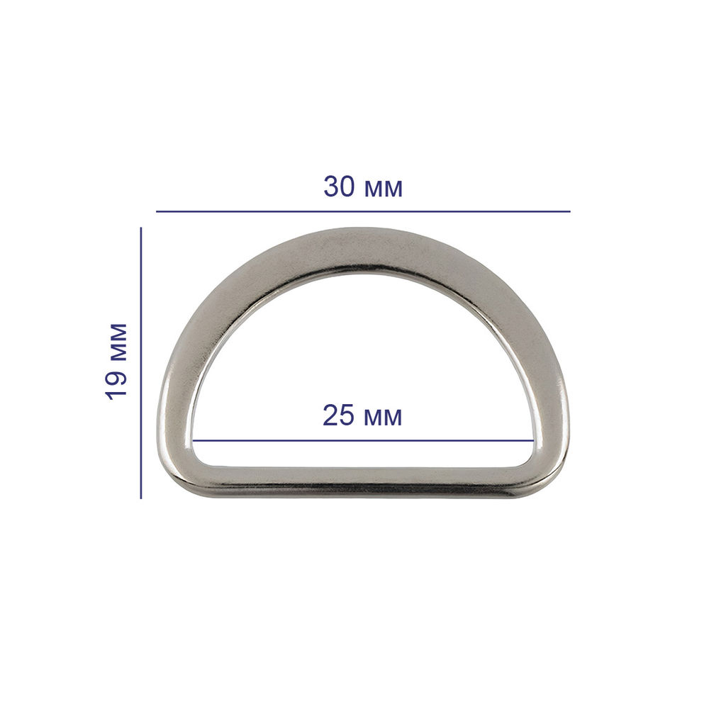 Фурнитура сумочная металл Gamma GH 21/25 Полукольцо литое d 25 мм 10 шт. №24 под бронзу