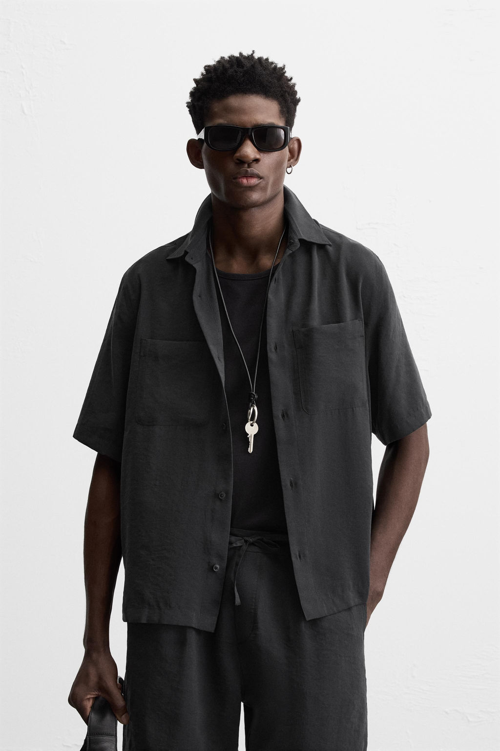 RELAXED FIT FLOWING SHIRT - Zara фото 11