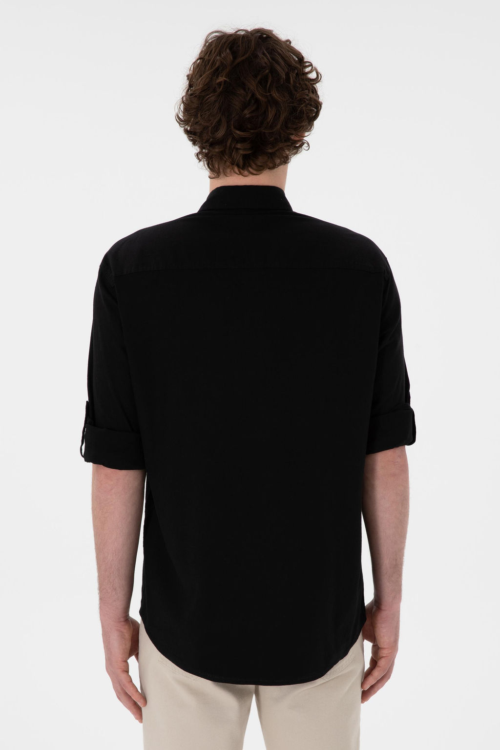 Erkek Siyah Uzun Kollu Basic G_mlek Sepette S_rpriz _ndirim - U.s. polo assn фото 5