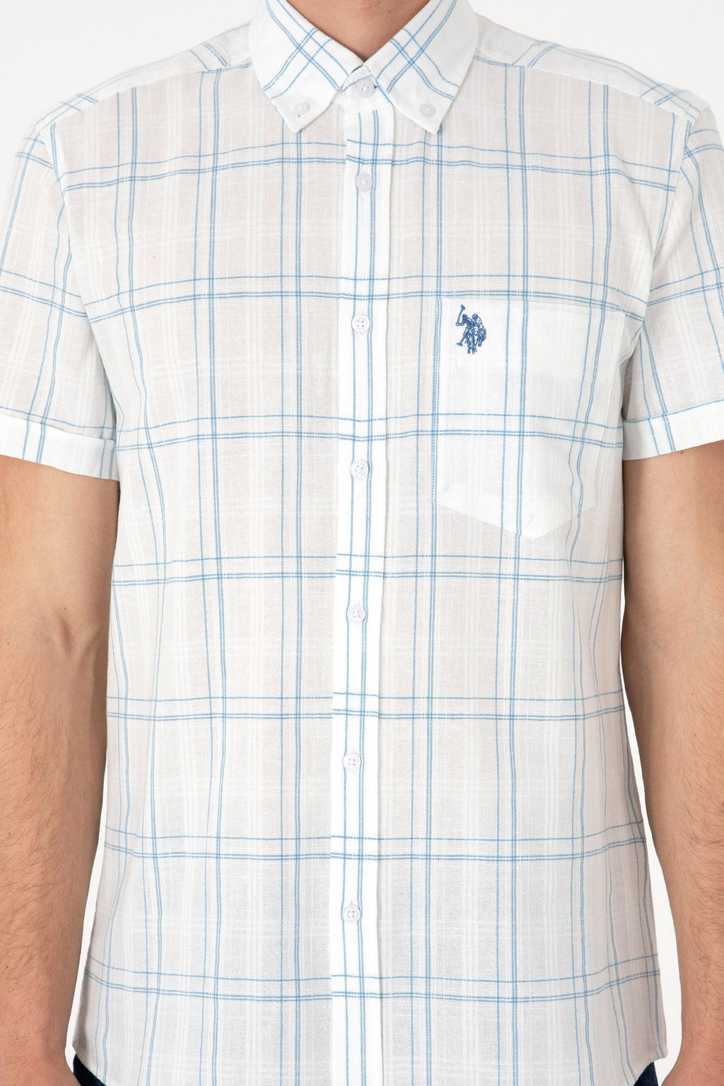 Erkek _ndigo K_sa Kollu G_mlek Sepette S_rpriz _ndirim - U.s. polo assn фото 6