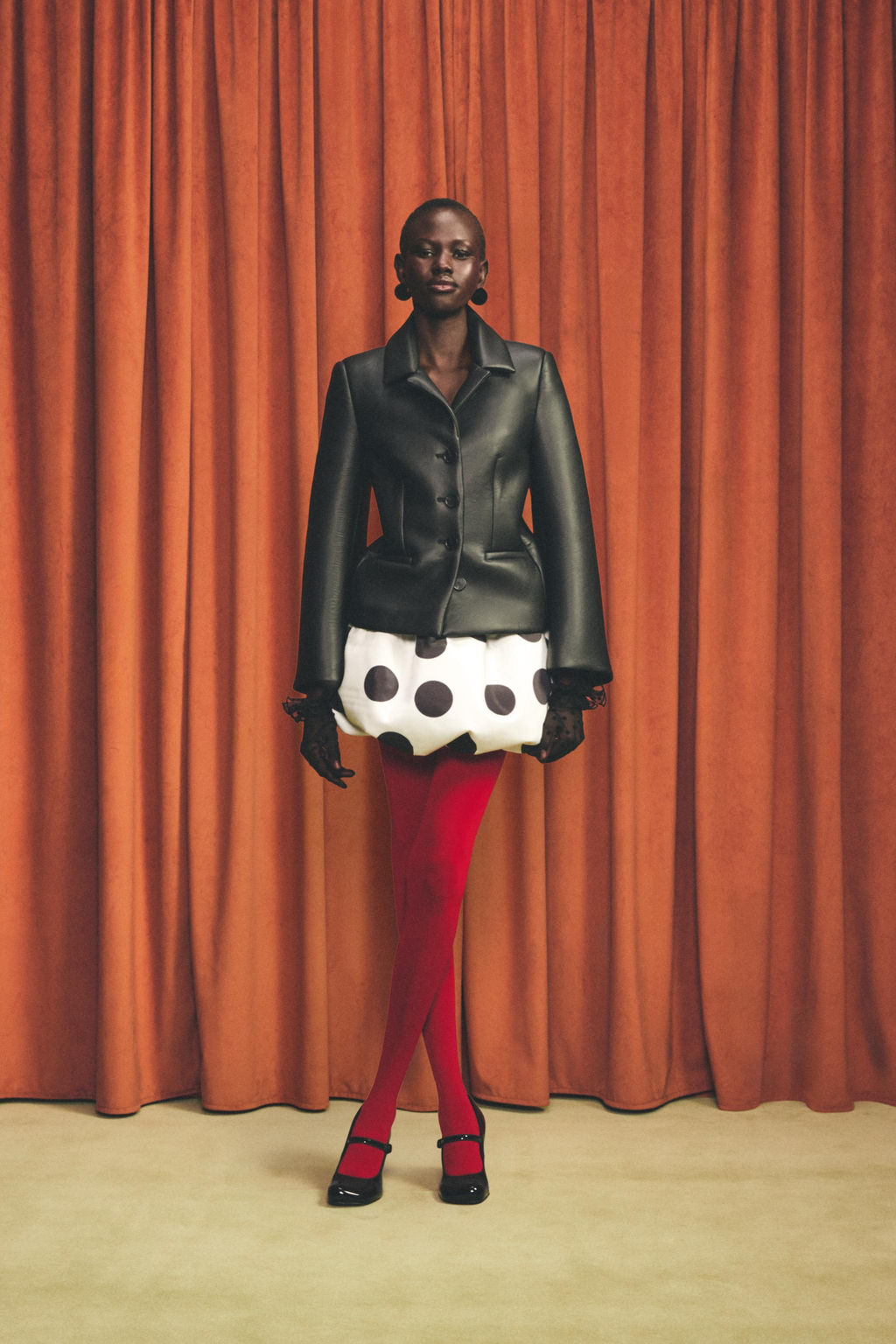 POLKA DOT MINI BALLOON SKIRT HARRY LAMBERT FOR ZARA X DISNEY