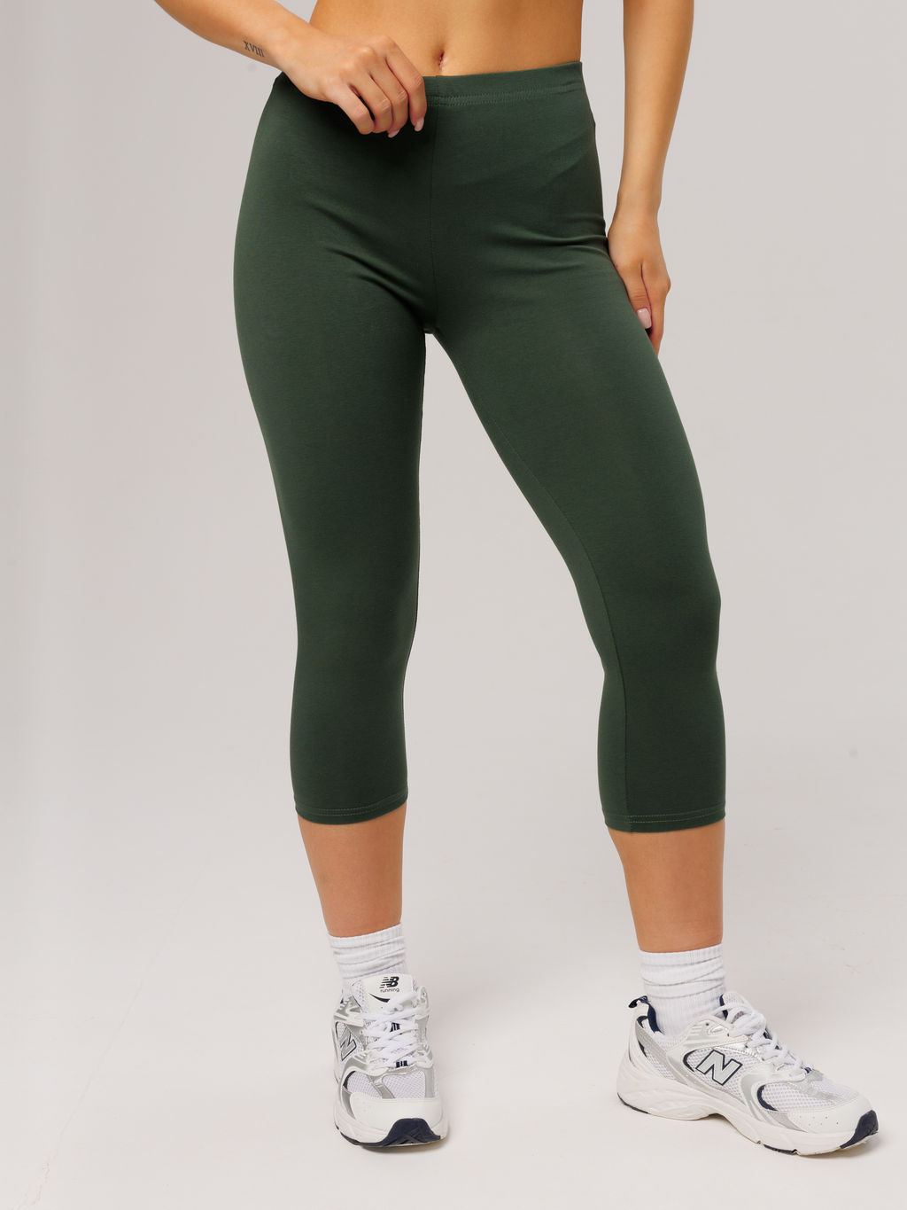 Трикотажные женские бриджи LINGEAMO темно-зеленые КБ-24 (12) фото 6