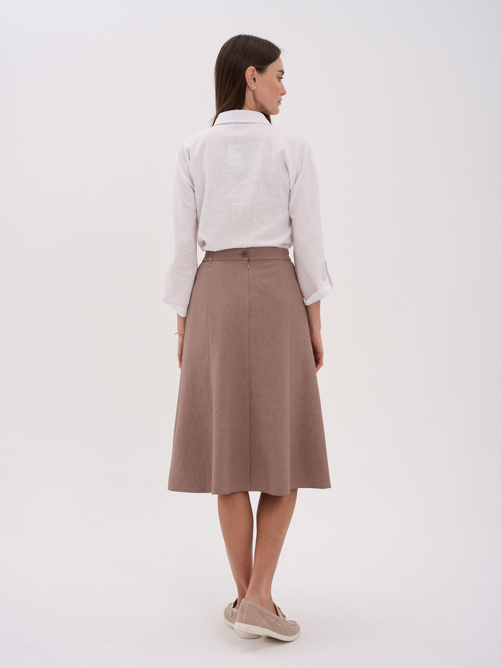 льняная юбка ЛЕН с ВИСКОЗОЙ - Трика фото 3