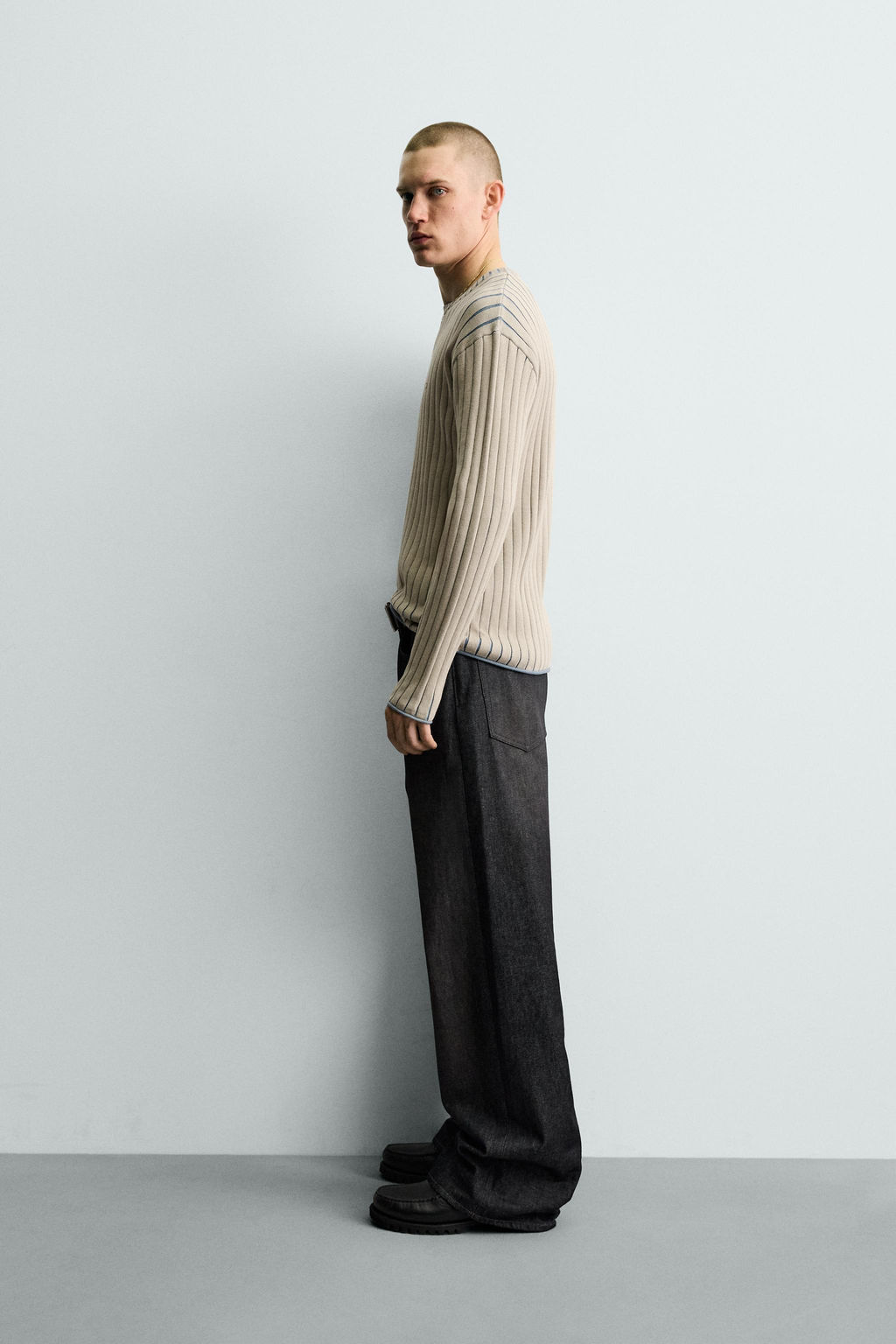 JERSEY CANAL? TEXTO ESTAMPADO / Azul - Zara фото 4