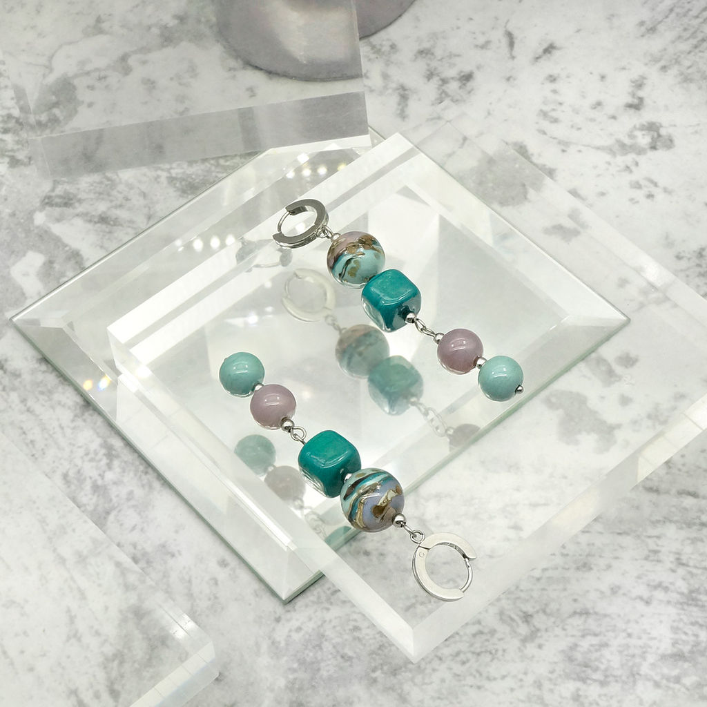 Серьги из муранского стекла MORNING SKY LS3285
