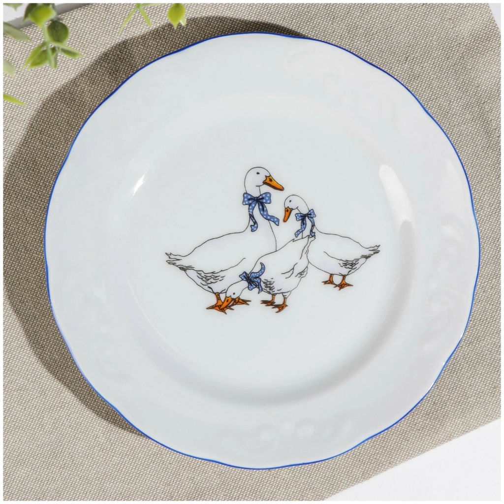 Тарелка мелкая 175 мм Гуси Надежда - Delta фото 7