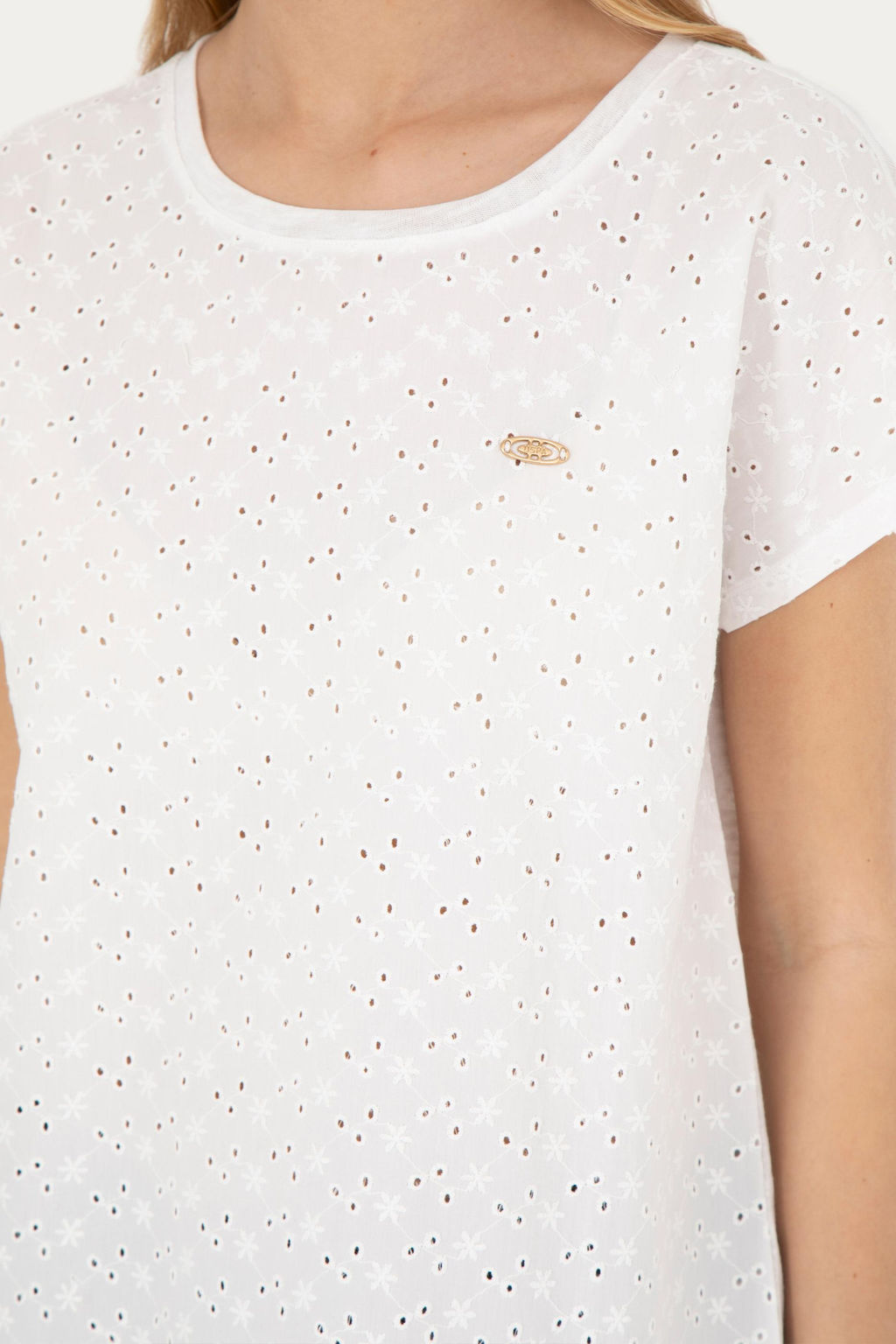 Женская футболка цвета экрю - U.s. polo assn фото 14