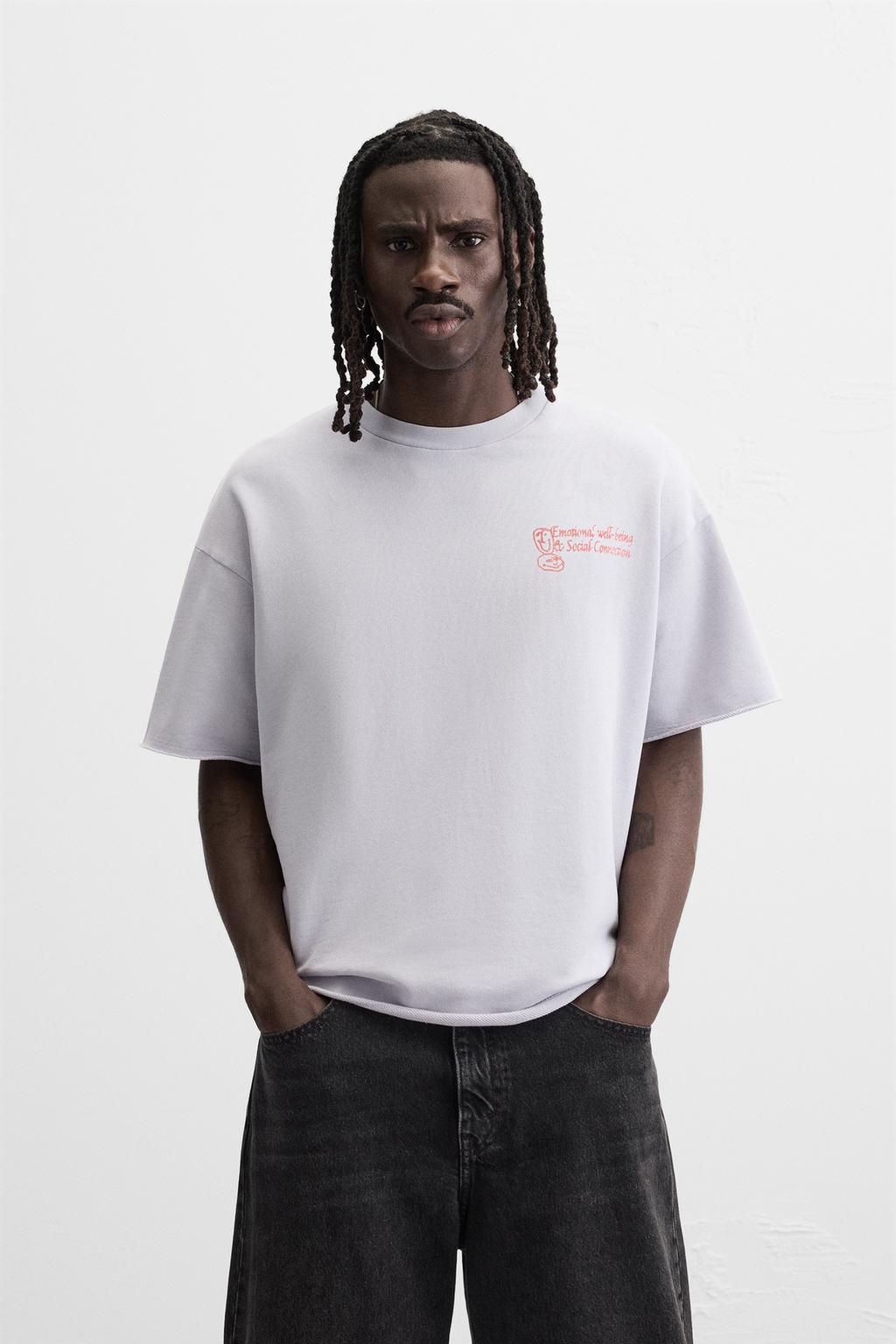 WASHED SLOGAN SWEATSHIRT - Zara фото 2