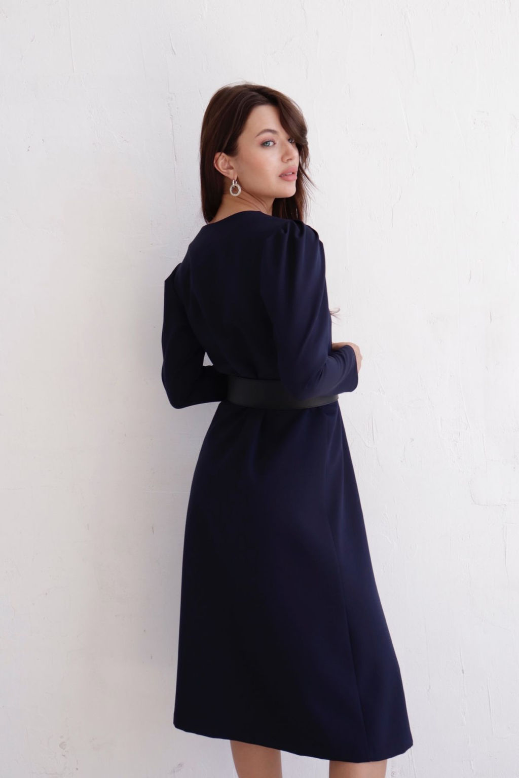 Платье с запахом черное - Martichelli фото 17