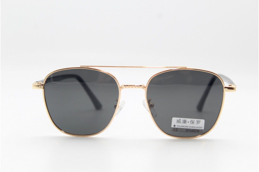 Солнцезащитные очки WILIBOLO (Polarized) 8003 52-18-144 С2 зол/серая линза