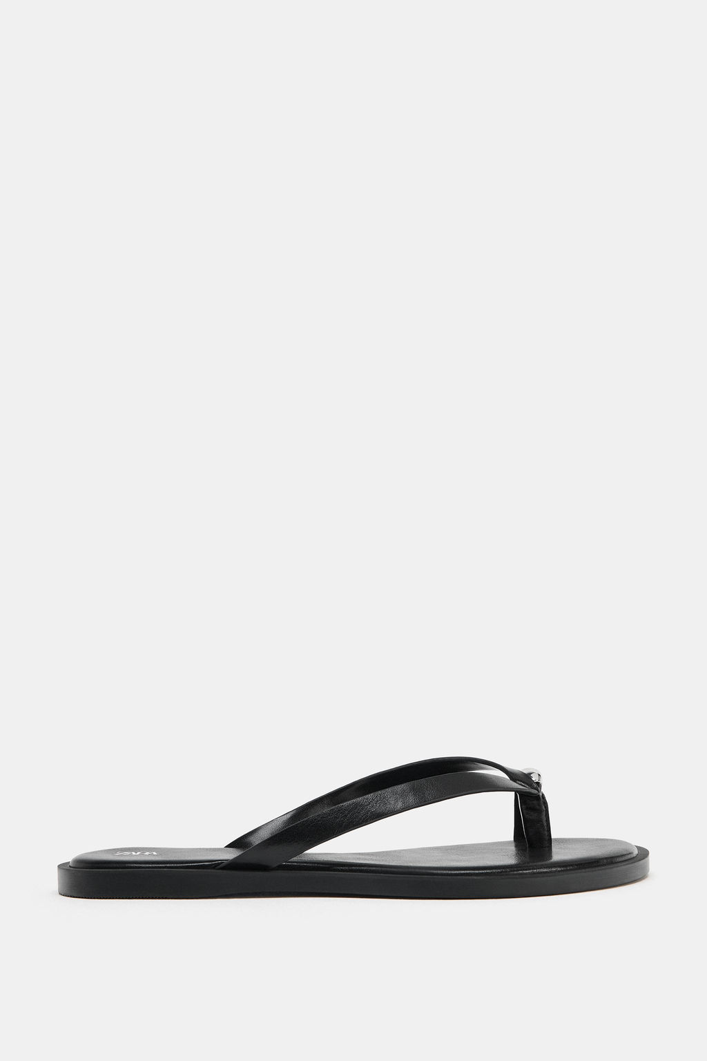 SANDALIA PLANA DETALLE MET?LICO / Negro - Zara фото 2