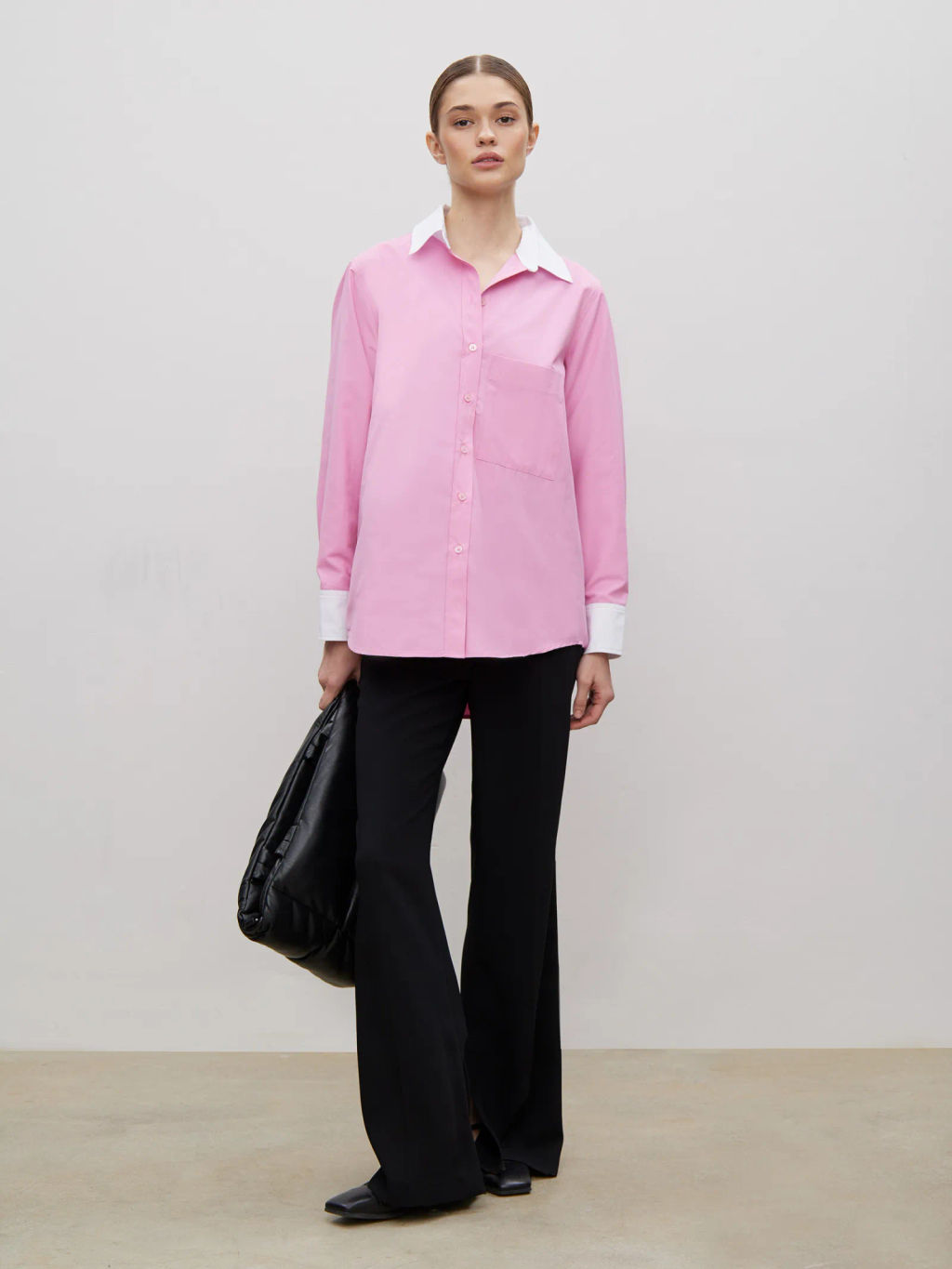 Рубашка прямого кроя B2941/petal - Emka фото 2