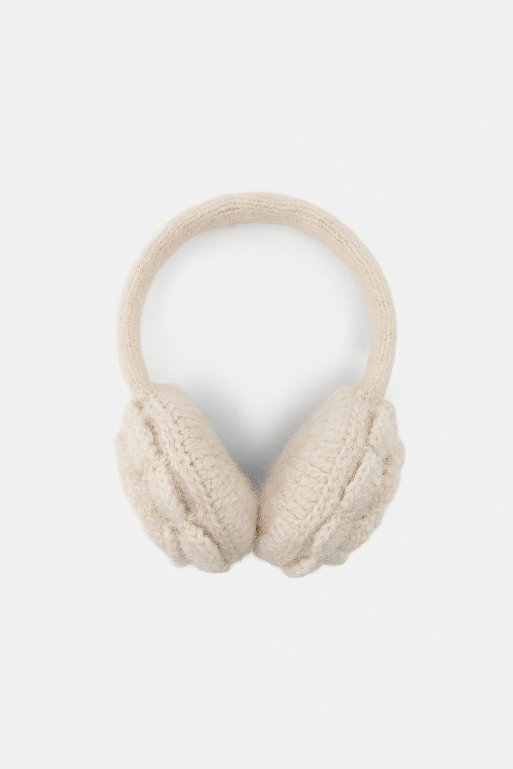 FLORAL CROCHET KNIT EAR MUFFS