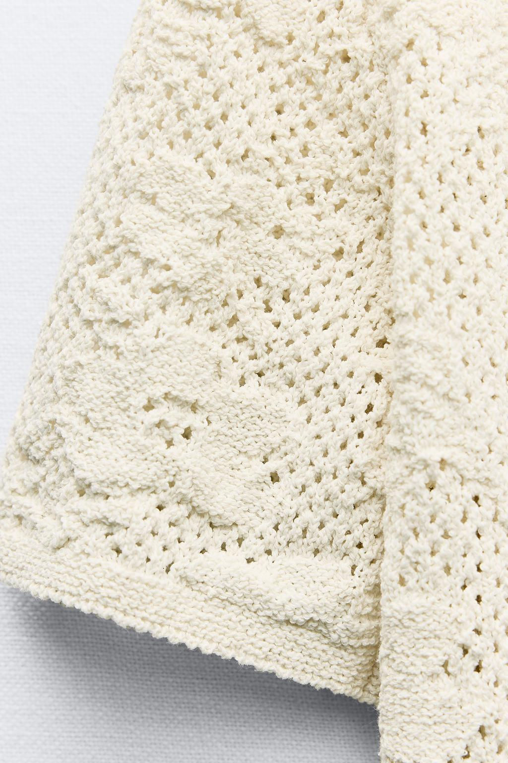 POINTELLE KNIT ROMANTIC TOP - Zara фото 5