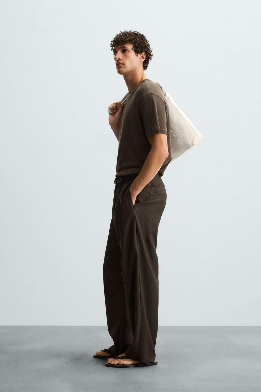 TEXTURED COTTON T-SHIRT - Zara фото 4