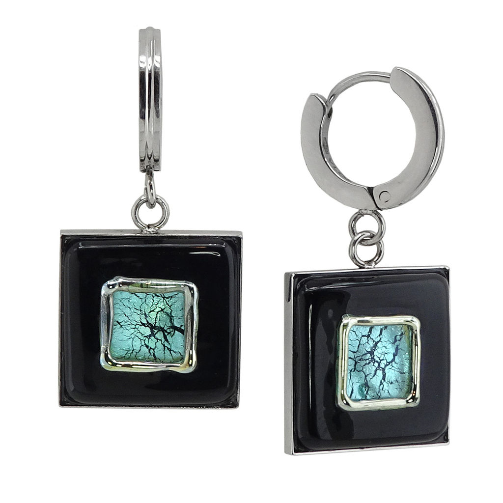 Серьги из муранского стекла MATRIX