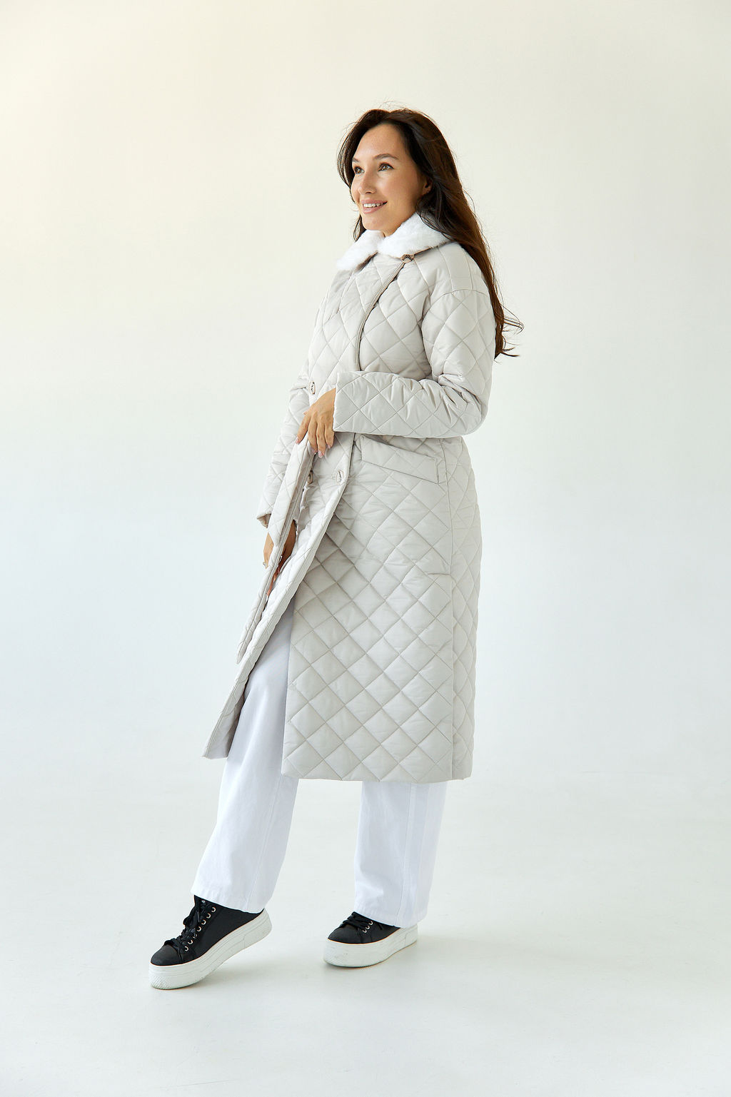 Куртка женская демисезонная 25660 (серый опал) - Kankan фото 11