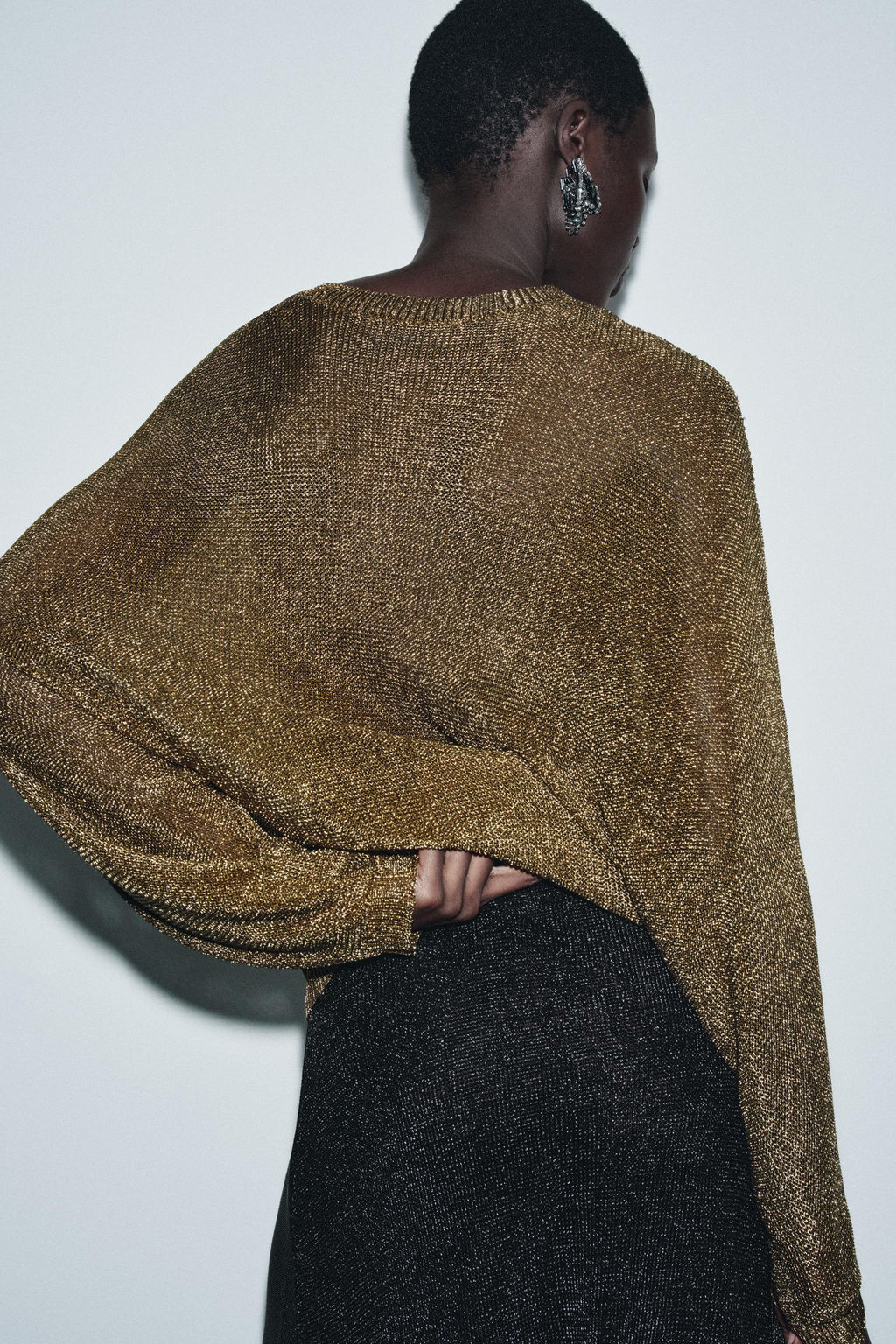 METALLIC KNIT JUMPER - Zara фото 3