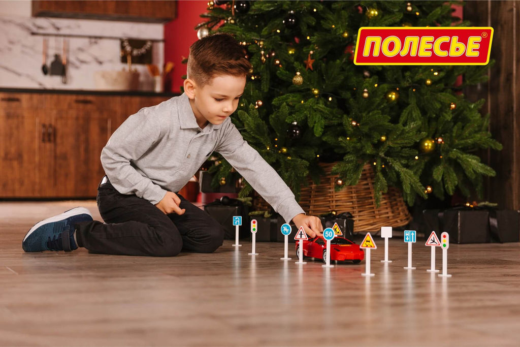 Набор дорожных знаков №2 (20 элементов) (в пакете) - Полесье фото 8