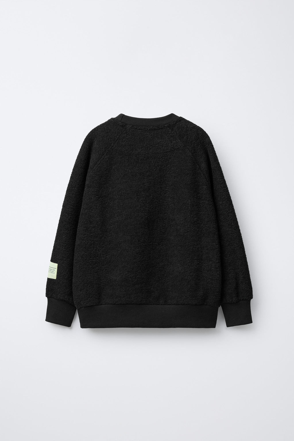 SWEATSHIRT AND WIDE-LEG TROUSERS SET WITH LABEL TEXTURE - Zara фото 3