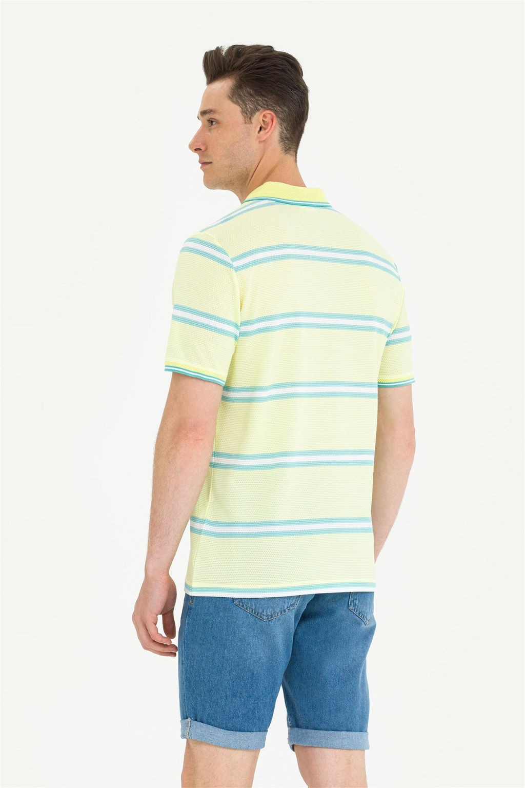 Мужская светло-желтая футболка - U.s. polo assn фото 5