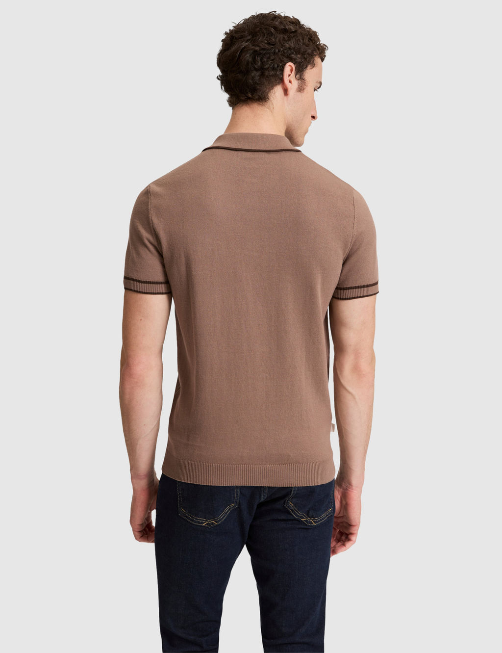 Vizon Slim Fit %100 Pamuk D__meli Polo Yaka Triko Ti__rt