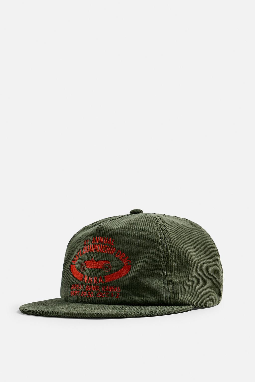 CORDUROY DRAG RACING PATCH CAP - Zara фото 5
