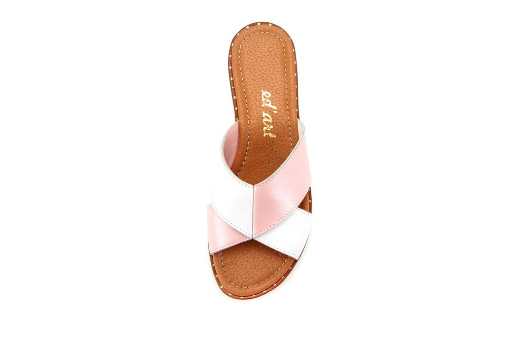 Босоножки EDART 1010.110w.pink-white