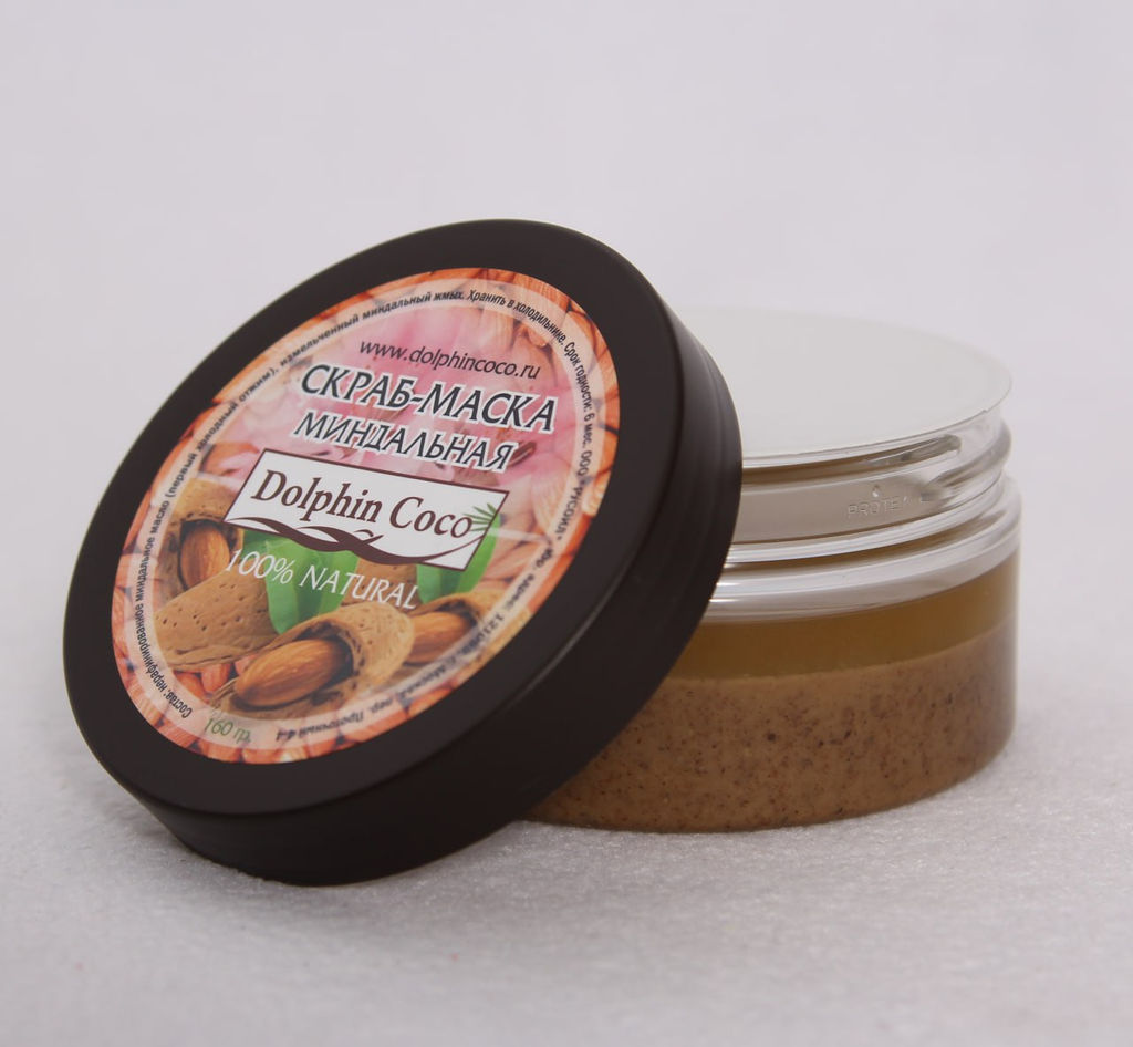НОВИНКА! СКРАБ - МАСКА  МИНДАЛЬНАЯ (160 гр) - Dolphin coco фото 4