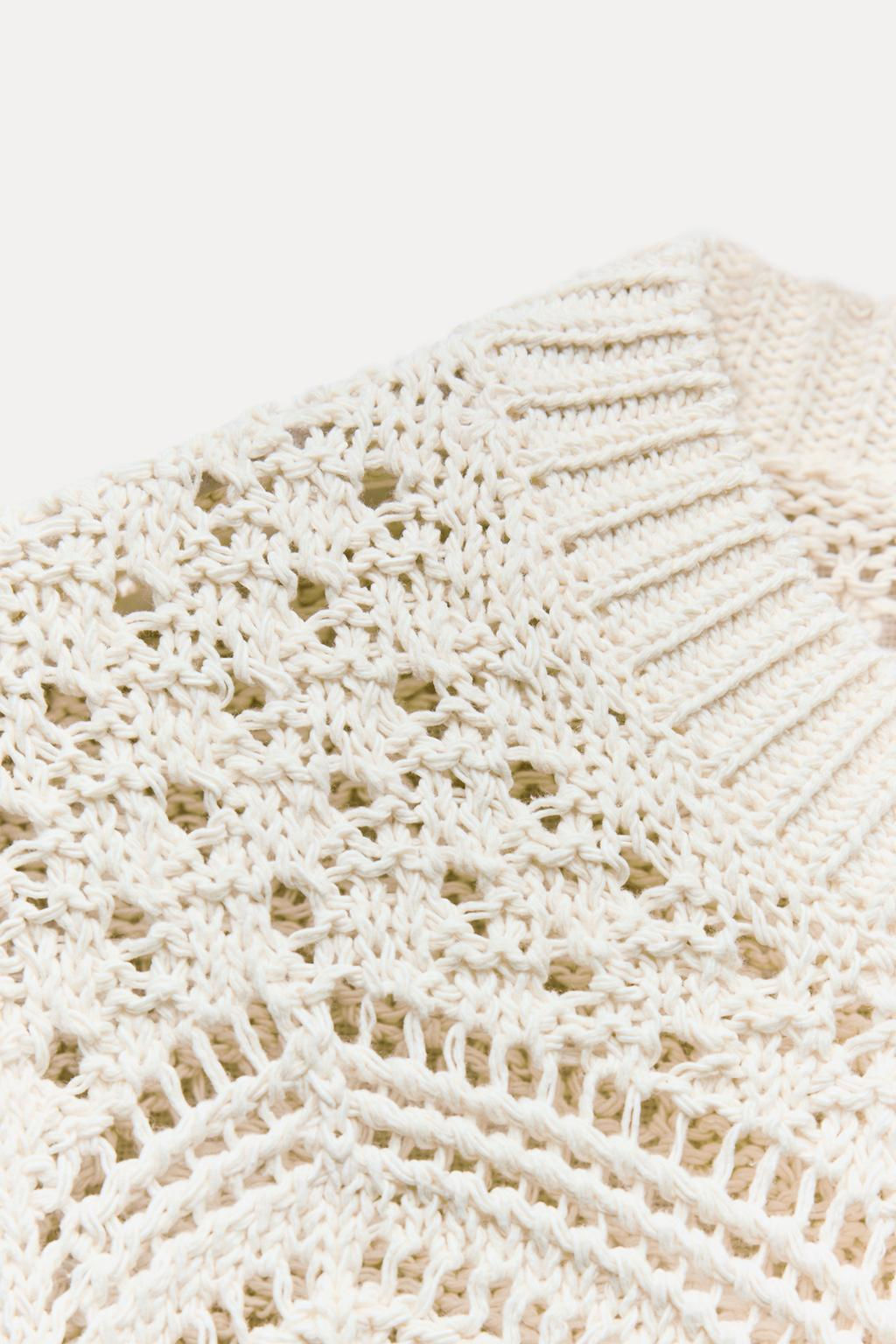 POINTELLE KNIT SLEEVELESS TOP - Zara фото 8