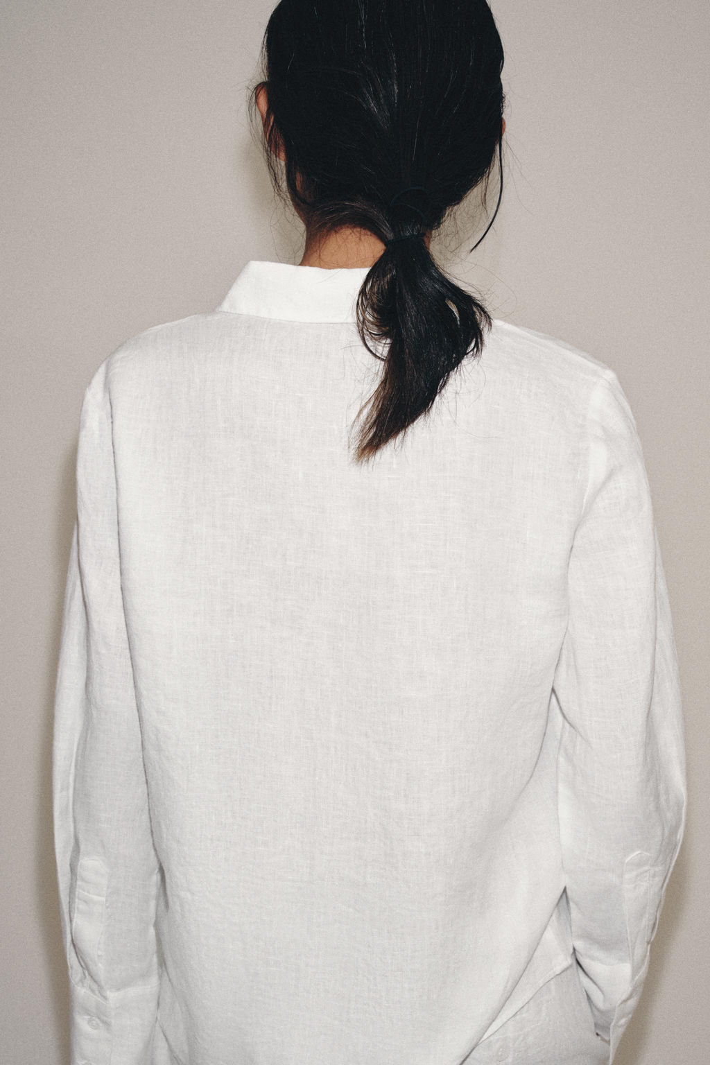 CAMISA LINO 100% ZW COLLECTION / Blanco - Zara фото 3