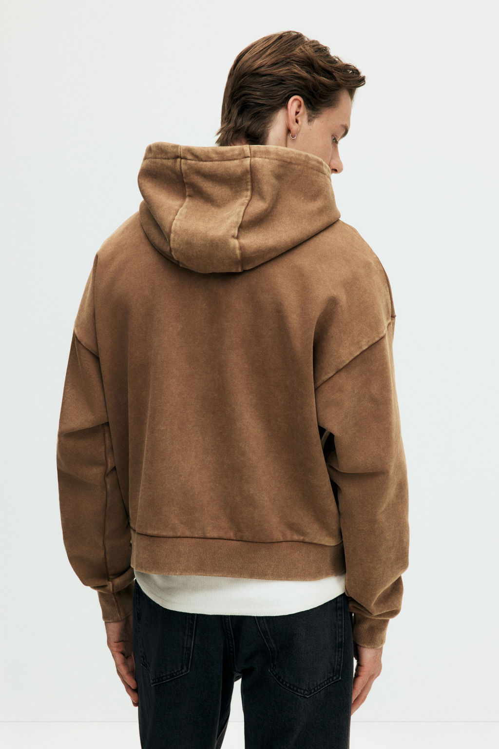 Sudadera con efecto lavado Oversized Fit - H&m фото 7