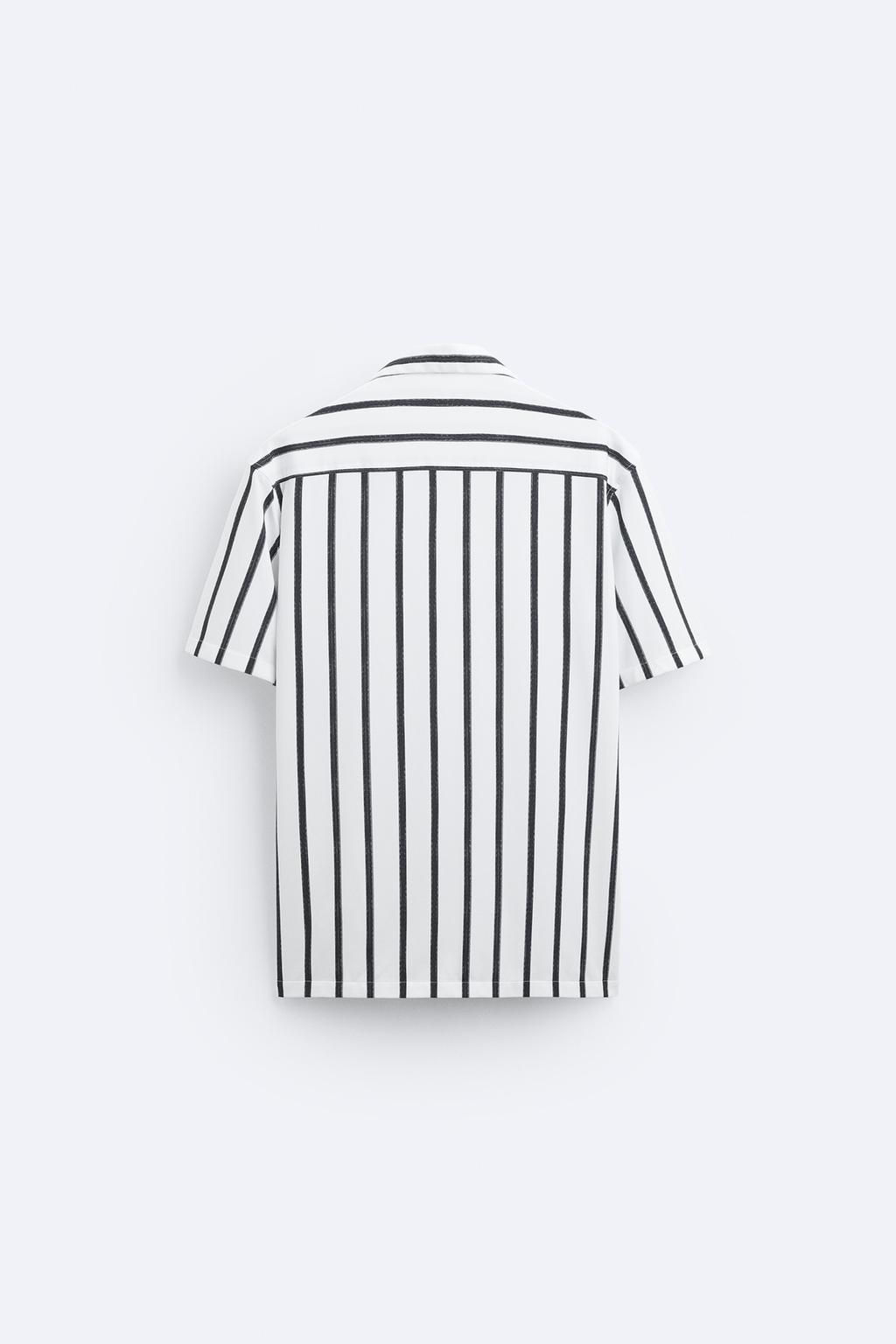 STRIPED STRETCHY SHIRT - Zara фото 7