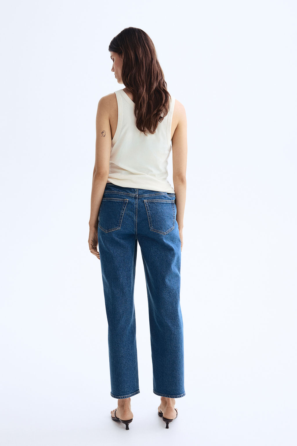 MAMA Straight Ankle Jeans - H&m фото 6