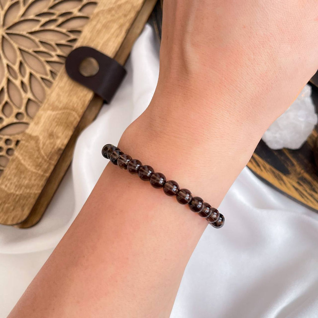 Браслет из Раухтопаза 16 см - Радуга самоцветов фото 6