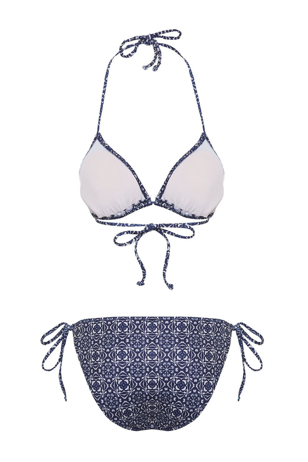 TRENDYOLMILLA Etnik Desenli Ucgen Regular Bikini Tak?m? TBESS25BT00147  фото 7