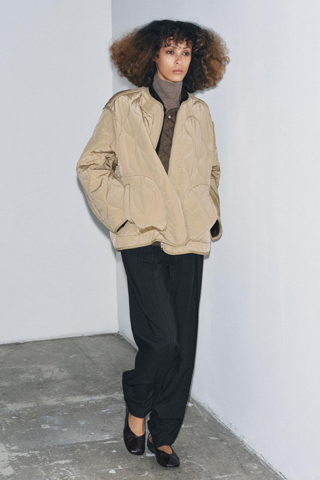 ZW COLLECTION REVERSIBLE QUILTED JACKET - Zara фото 12