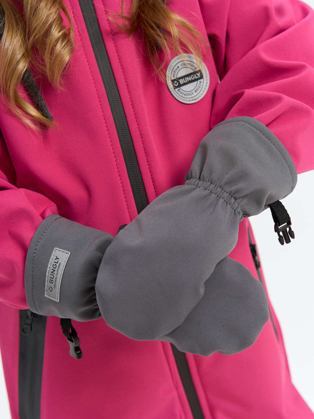 Варежки Softshell Графит - Bungly фото 8