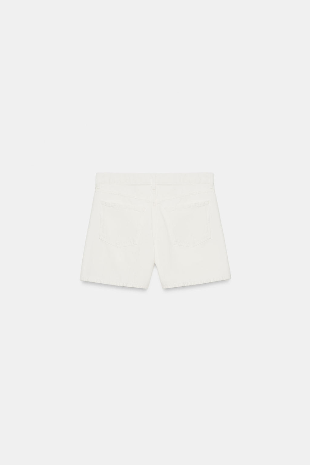 BERMUDA REGULAR DENIM TRF TIRO MEDIO / Blanco roto - Zara фото 7