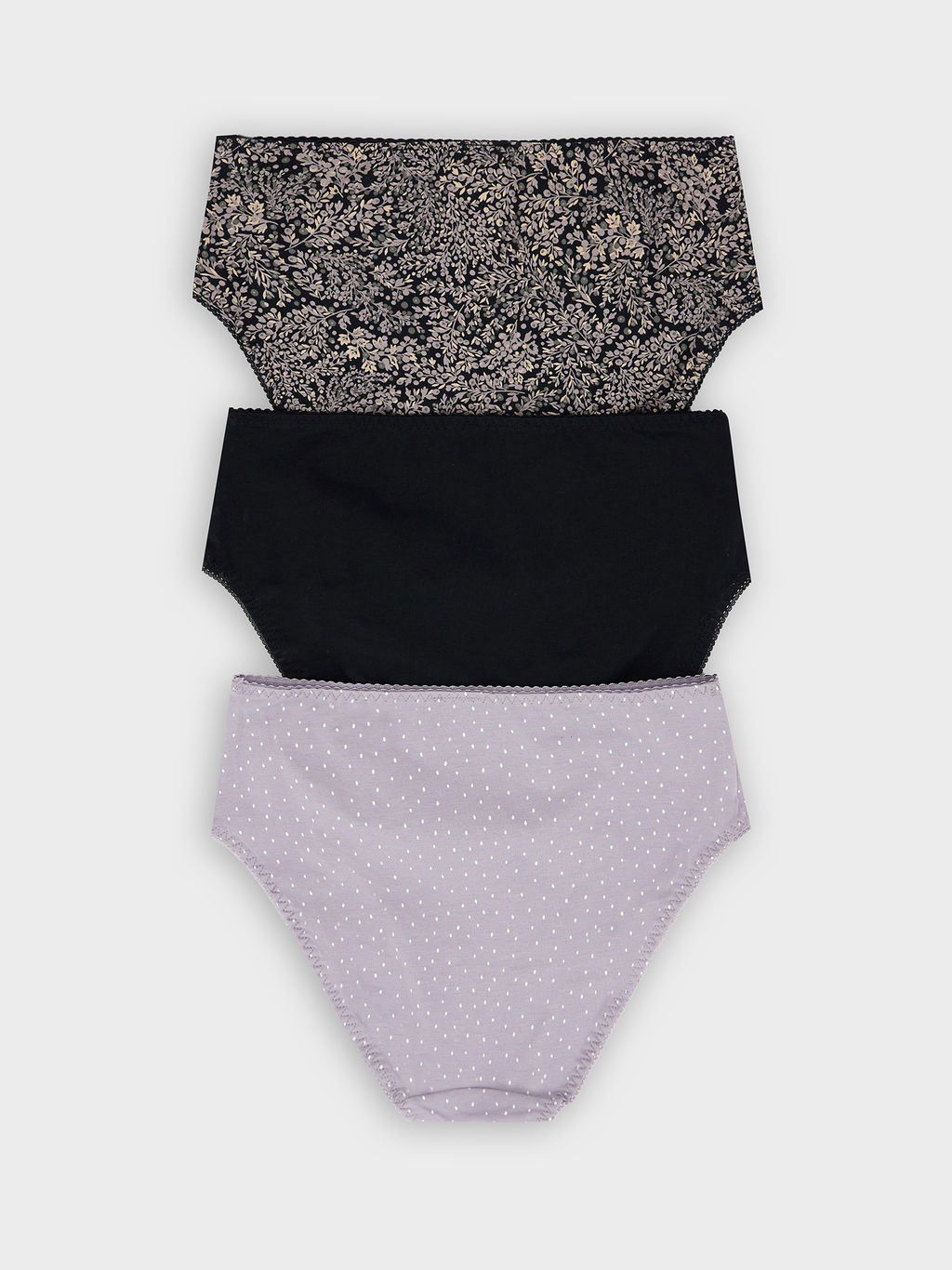 Цена за 2 штуки! Трусы женские макси с принтом в наборе, 3 шт - Mark formelle фото 9
