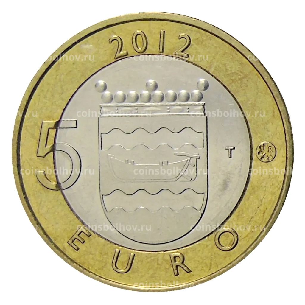 5 евро 2012 года Финляндия  Исторические регионы Финляндии. Строения  Уусимаа