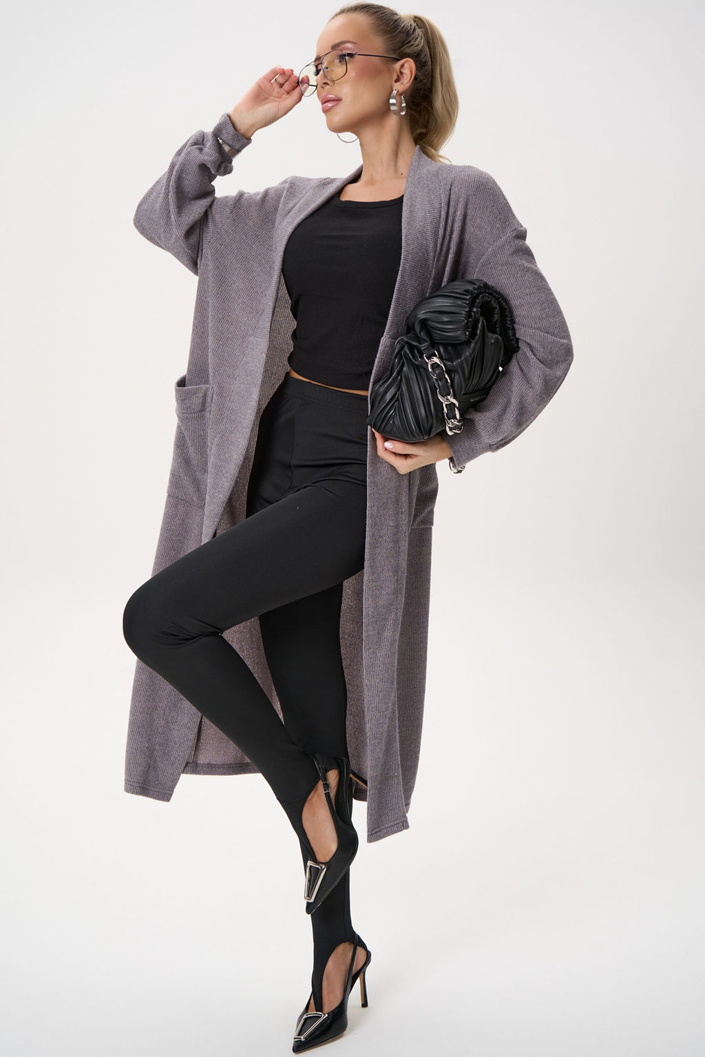Кардиган Катрис (серый) - Эльза фото 14